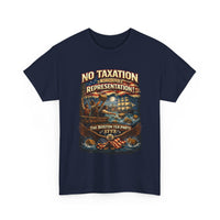 Load image into Gallery viewer, Boston Tea Party 1773 Shirt No Taxation Without Representation TShirt Patriotic American History Tee