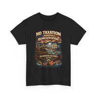 Load image into Gallery viewer, Boston Tea Party 1773 Shirt No Taxation Without Representation TShirt Patriotic American History Tee
