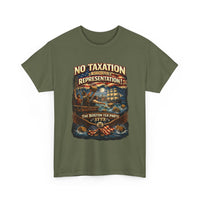 Load image into Gallery viewer, Boston Tea Party 1773 Shirt No Taxation Without Representation TShirt Patriotic American History Tee