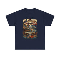 Load image into Gallery viewer, Boston Tea Party 1773 Shirt No Taxation Without Representation TShirt Patriotic American History Tee