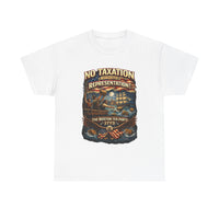 Load image into Gallery viewer, Boston Tea Party 1773 Shirt No Taxation Without Representation TShirt Patriotic American History Tee